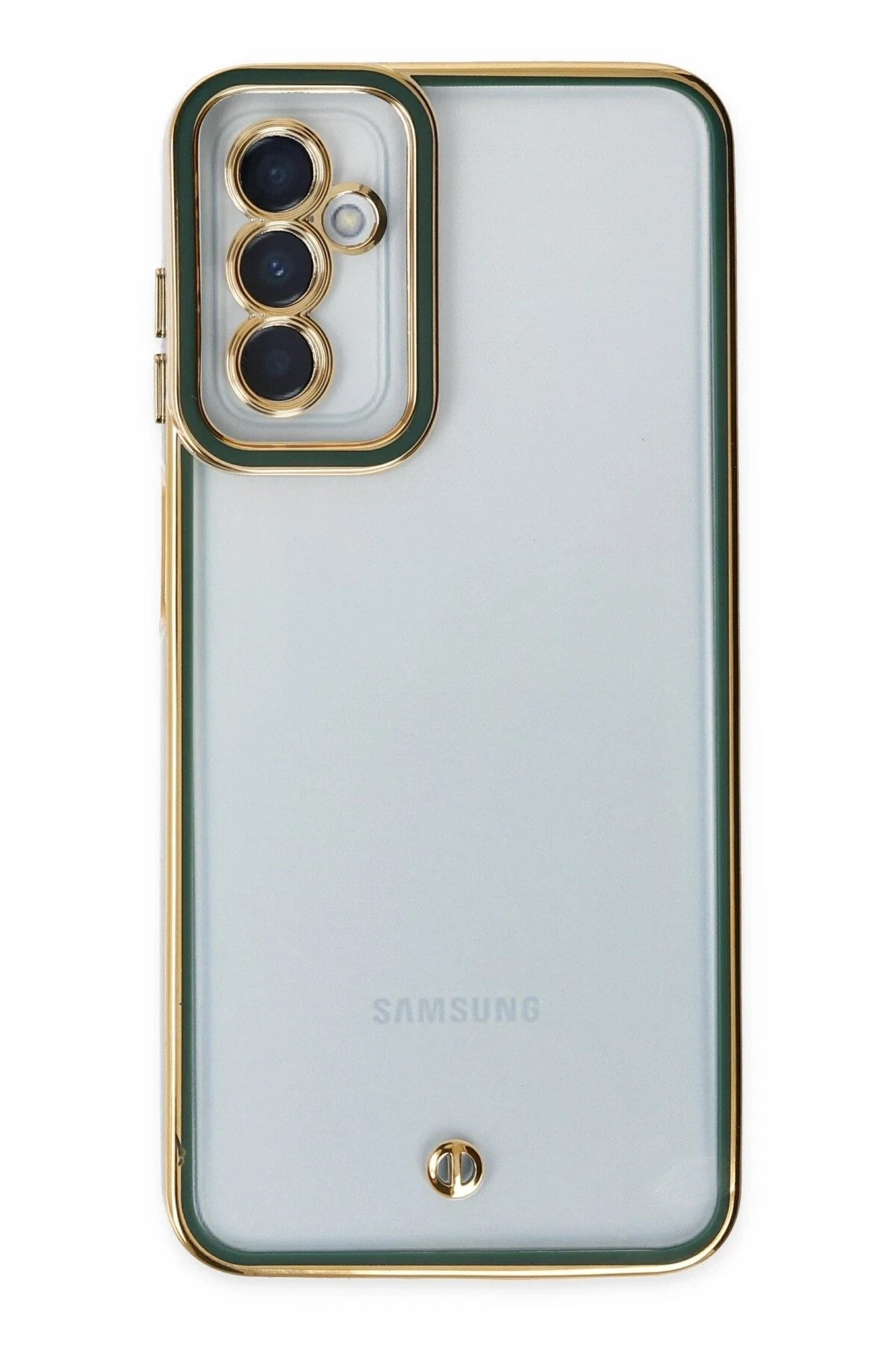 Mey İthalat® Samsung Galaxy M23 Kılıf Liva Lens Silikon - Yeşil