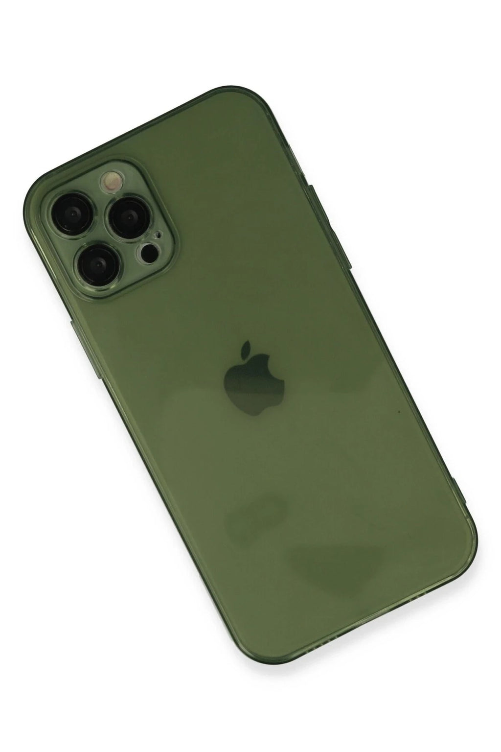 Mey İthalat® iPhone 12 Pro Kılıf Fly Lens Silikon - Yeşil