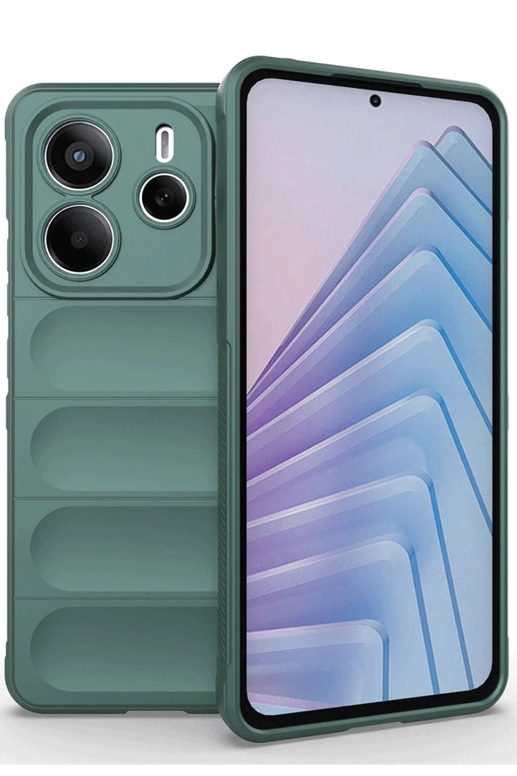 Mey İthalat® Redmi Note 14 4G Kılıf Optimum Silikon - Koyu Yeşil
