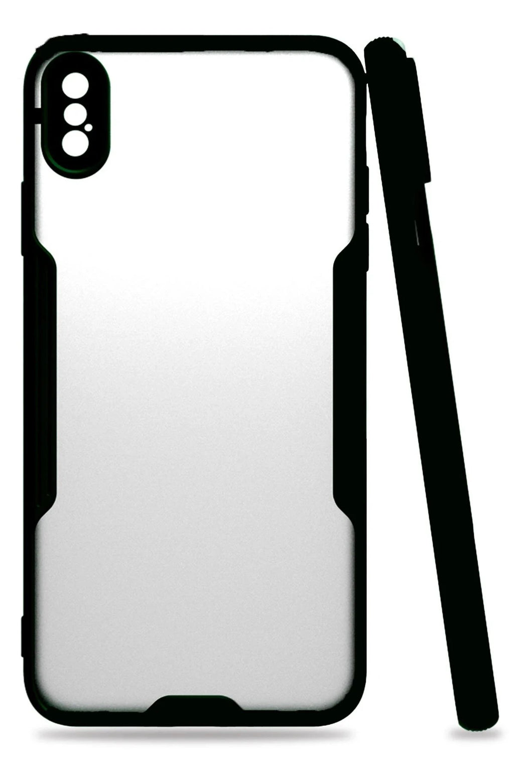 Mey İthalat® iPhone XS Max Kılıf Platin Silikon - Siyah