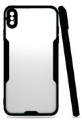 Mey İthalat® iPhone XS Max Kılıf Platin Silikon - Siyah
