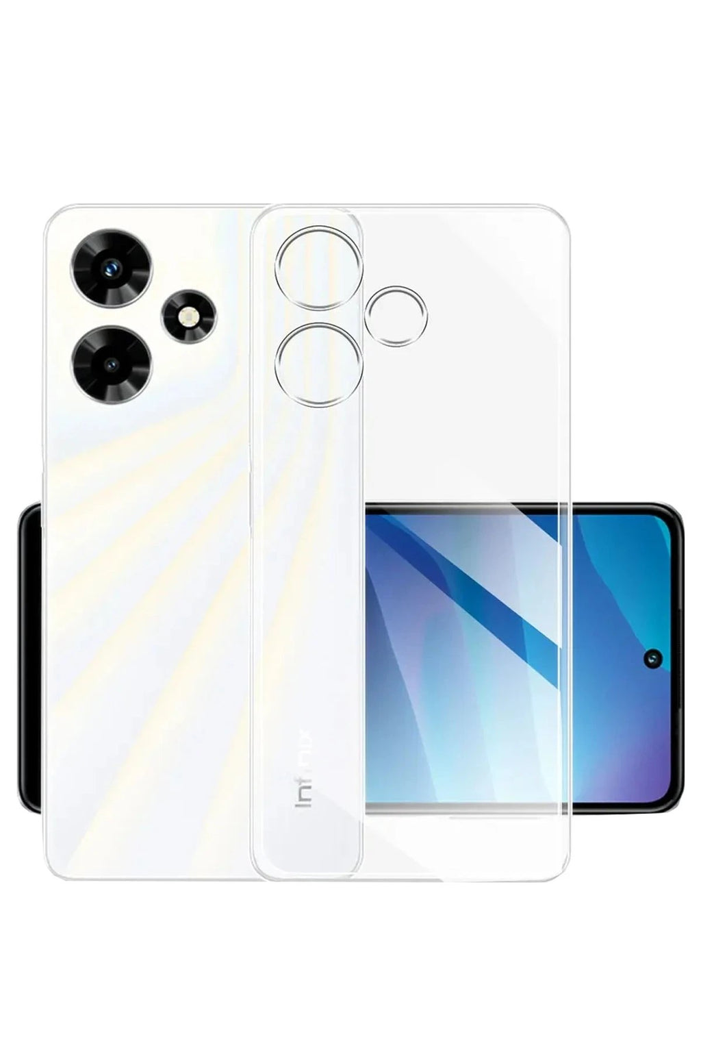 Mey İthalat® İnfinix Hot 30i Kılıf Lüx Şeffaf Silikon