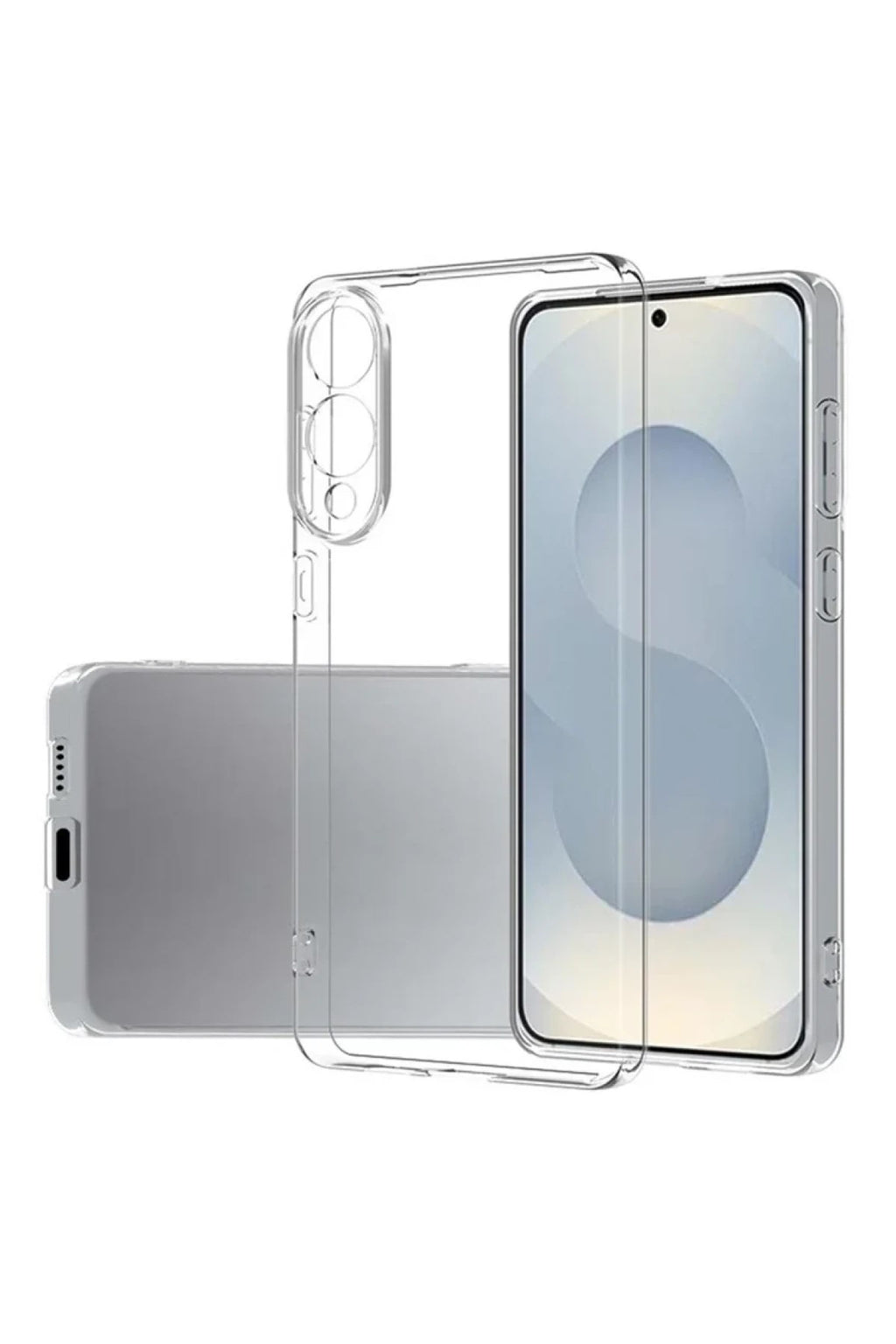 Mey İthalat® Samsung Galaxy S25 Edge Kılıf Lüx Şeffaf Silikon