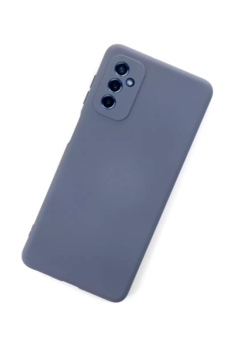 Mey İthalat® Samsung Galaxy M52 5G Kılıf Nano içi Kadife Silikon - Gri