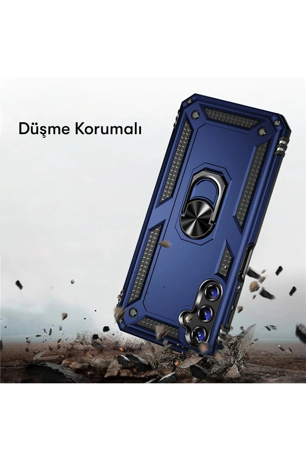 Mey İthalat® Samsung Galaxy A04S Kılıf Sofya Yüzüklü Silikon Kapak - Yeşil