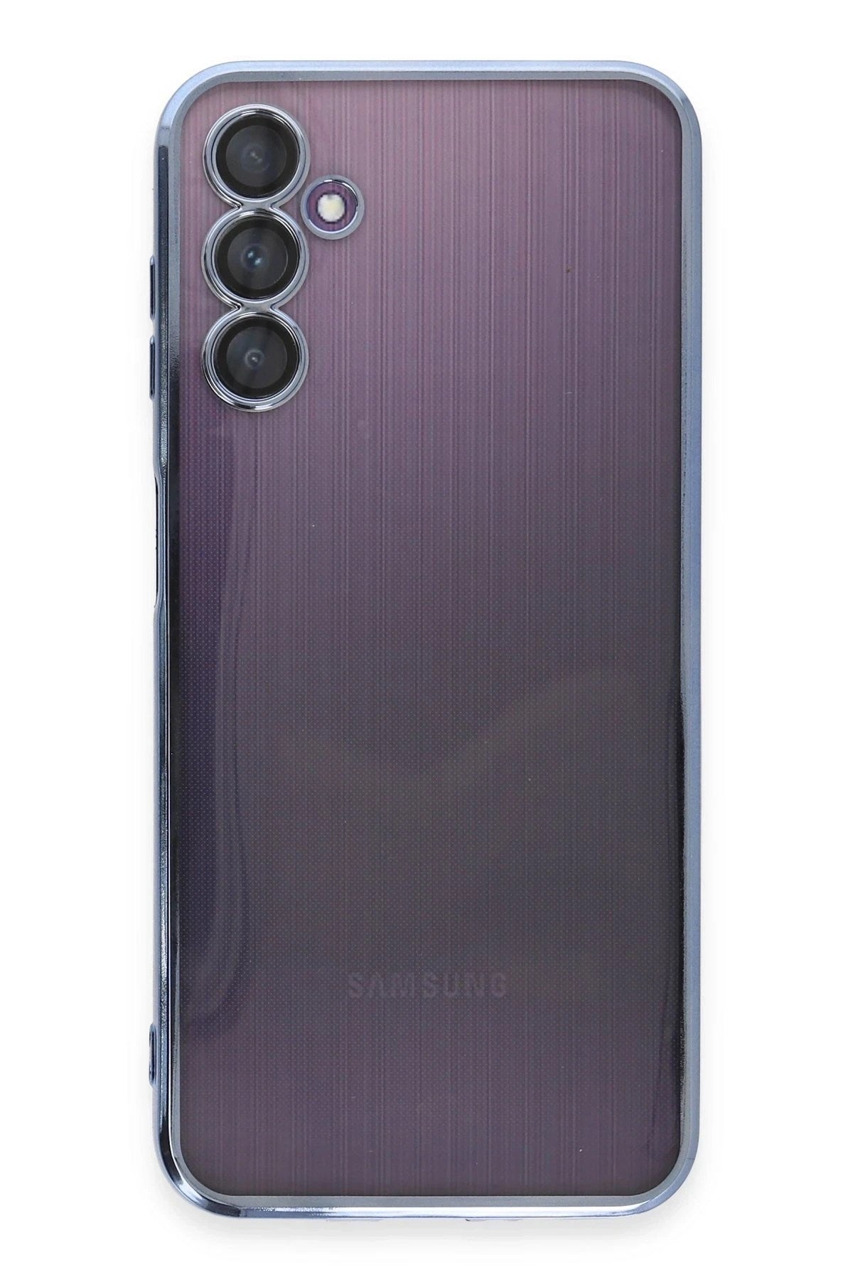Mey İthalat® Samsung Galaxy A14 4G Kılıf Lensli Silikon - Açık Mavi