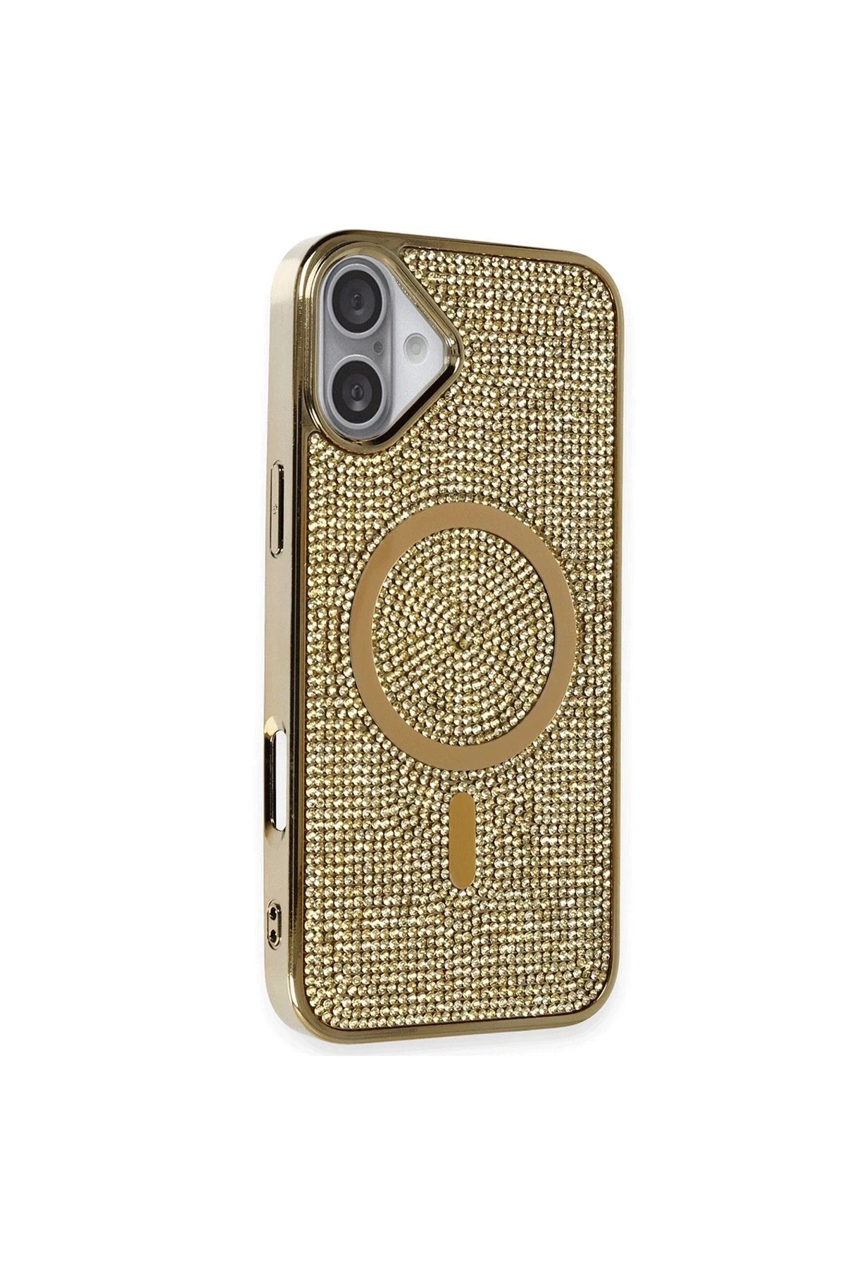 Mey İthalat® iPhone 16 Plus Kılıf Helen Magsafe Kapak - Gold