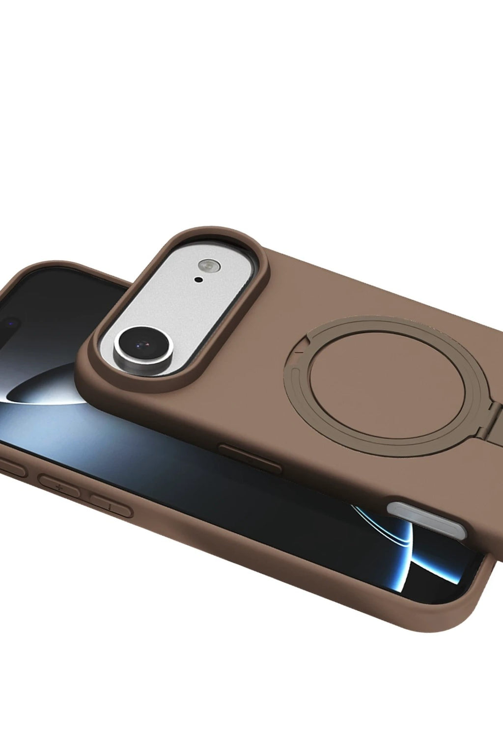 Mey İthalat® iPhone 17 Air Regal Magsafe Standlı Kapak - Çöl Titanyum