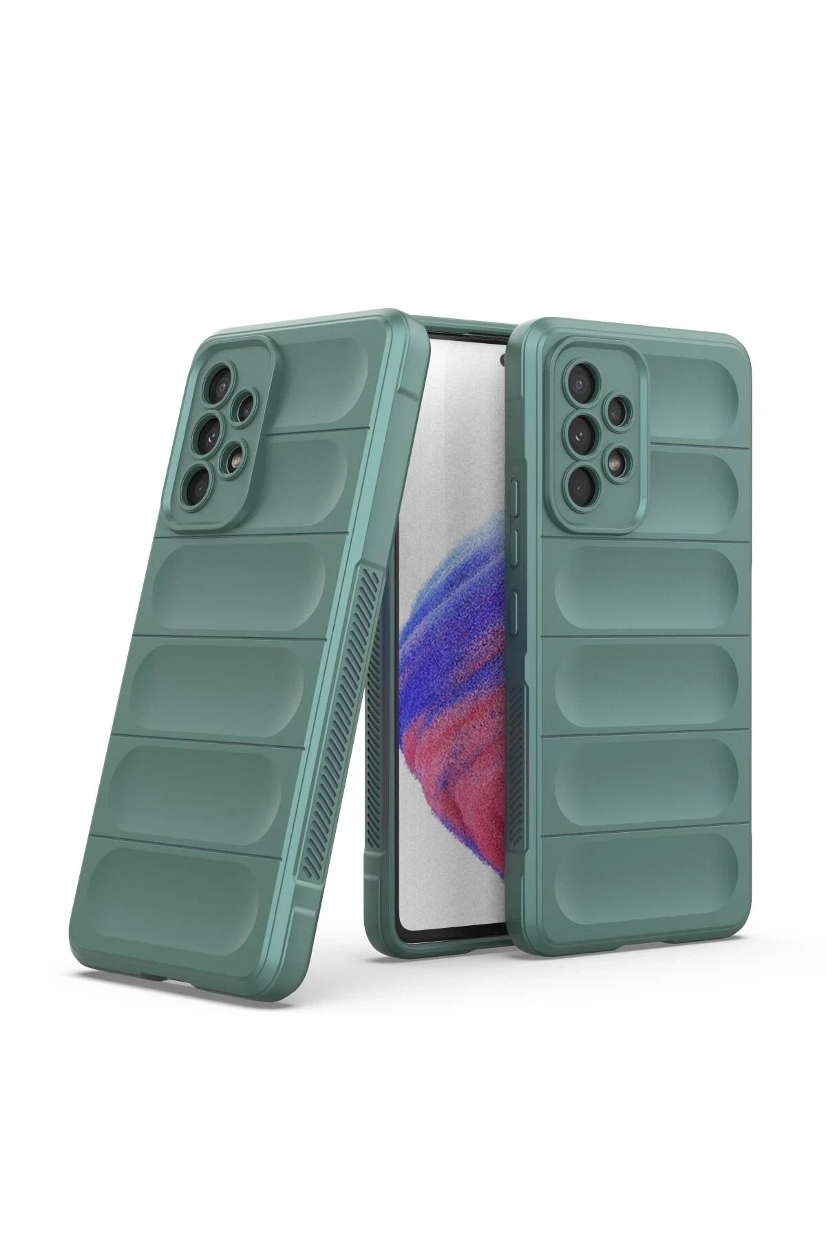 Mey İthalat® Samsung Galaxy A53 5G Kılıf Optimum Silikon - Koyu Yeşil