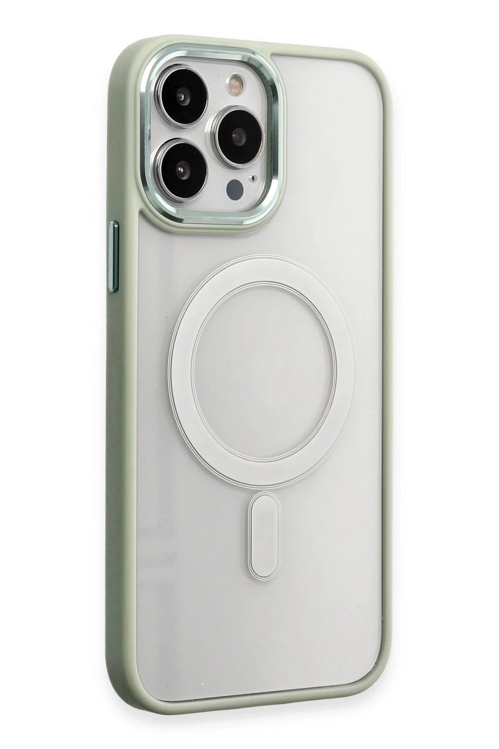 Mey İthalat® iPhone 15 Pro Kılıf Room Magneticsafe Silikon - Su Yeşili