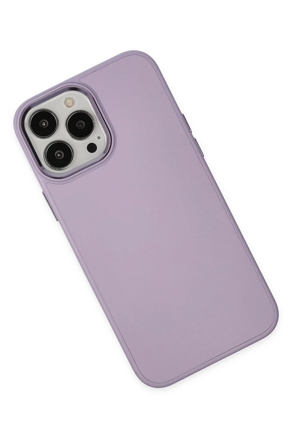 Mey İthalat® iPhone 13 Pro Kılıf Asya Deri Silikon - Lila