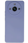 Mey İthalat® Realme 11 Pro Kılıf Nano içi Kadife Silikon - Lila