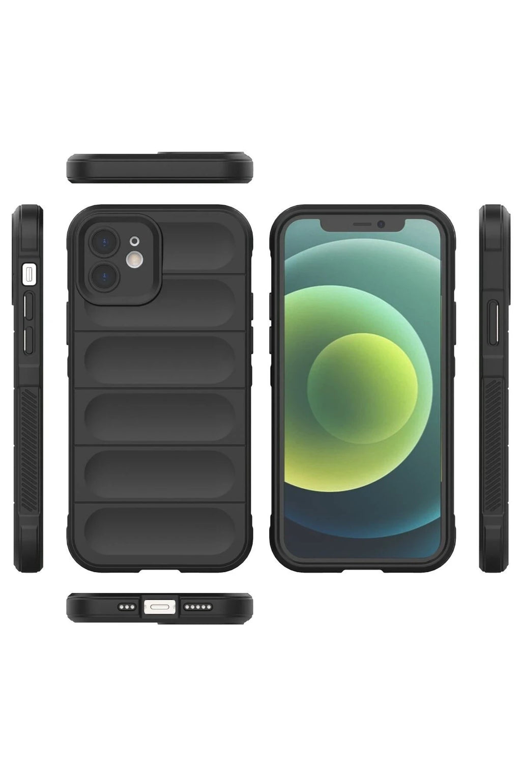 Mey İthalat® iPhone 12 Kılıf Optimum Silikon - Siyah