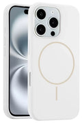 Mey İthalat® iPhone 16 Pro Kılıf Jully Magsafe Kapak - Beyaz