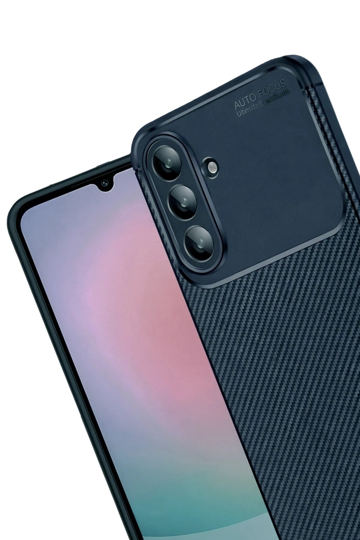 Mey İthalat® Samsung Galaxy A57 5G Auto Focus Karbon Kapak - Lacivert