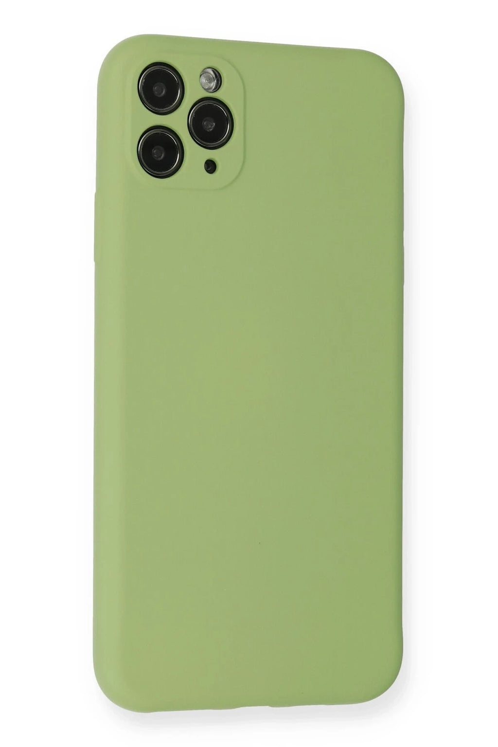 Mey İthalat® iPhone 11 Pro Max Kılıf Nano içi Kadife Silikon- Yeşil