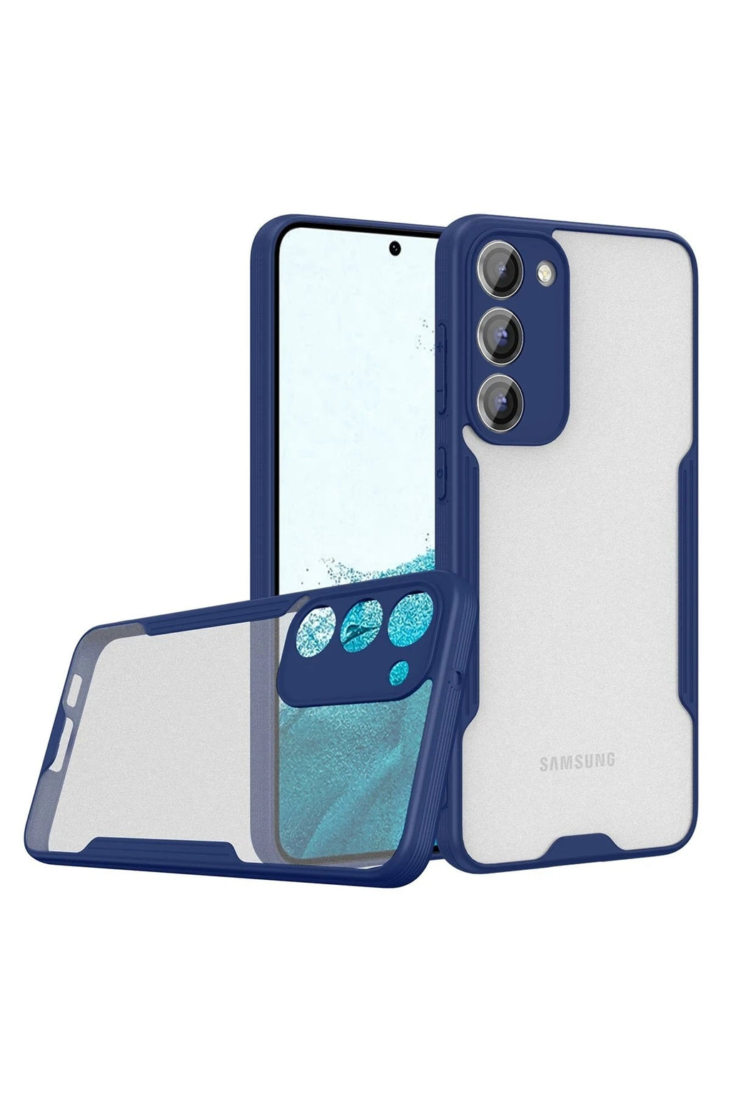 Mey İthalat® Samsung Galaxy S23 Plus Kılıf Platin Silikon - Lacivert