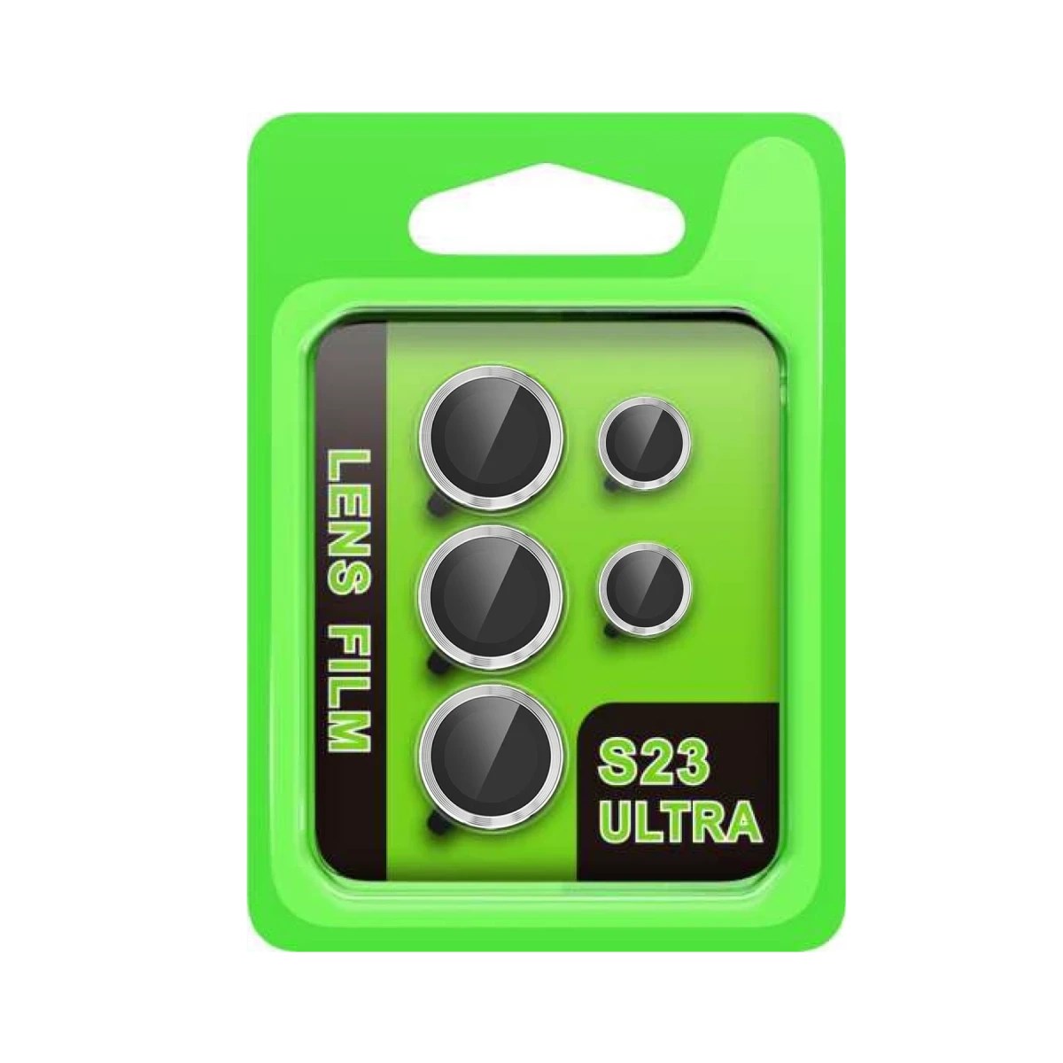 Mey İthalat® Samsung Galaxy S23 Ultra Raze Metal Kamera Lens - Gümüş