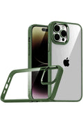 Mey İthalat® iPhone 15 Pro Max Lensli Silikon - Yeşil