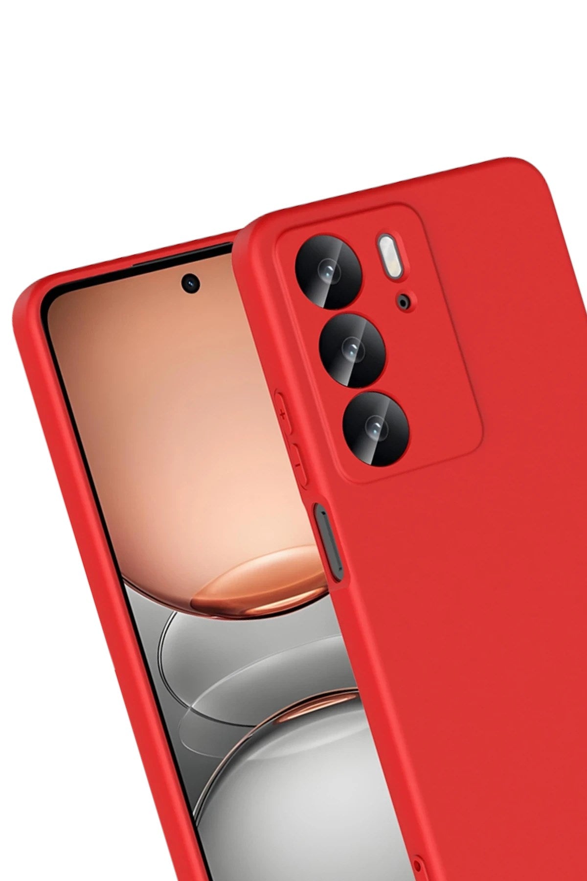 Mey İthalat® Realme C75 4G First Silikon - Kırmızı