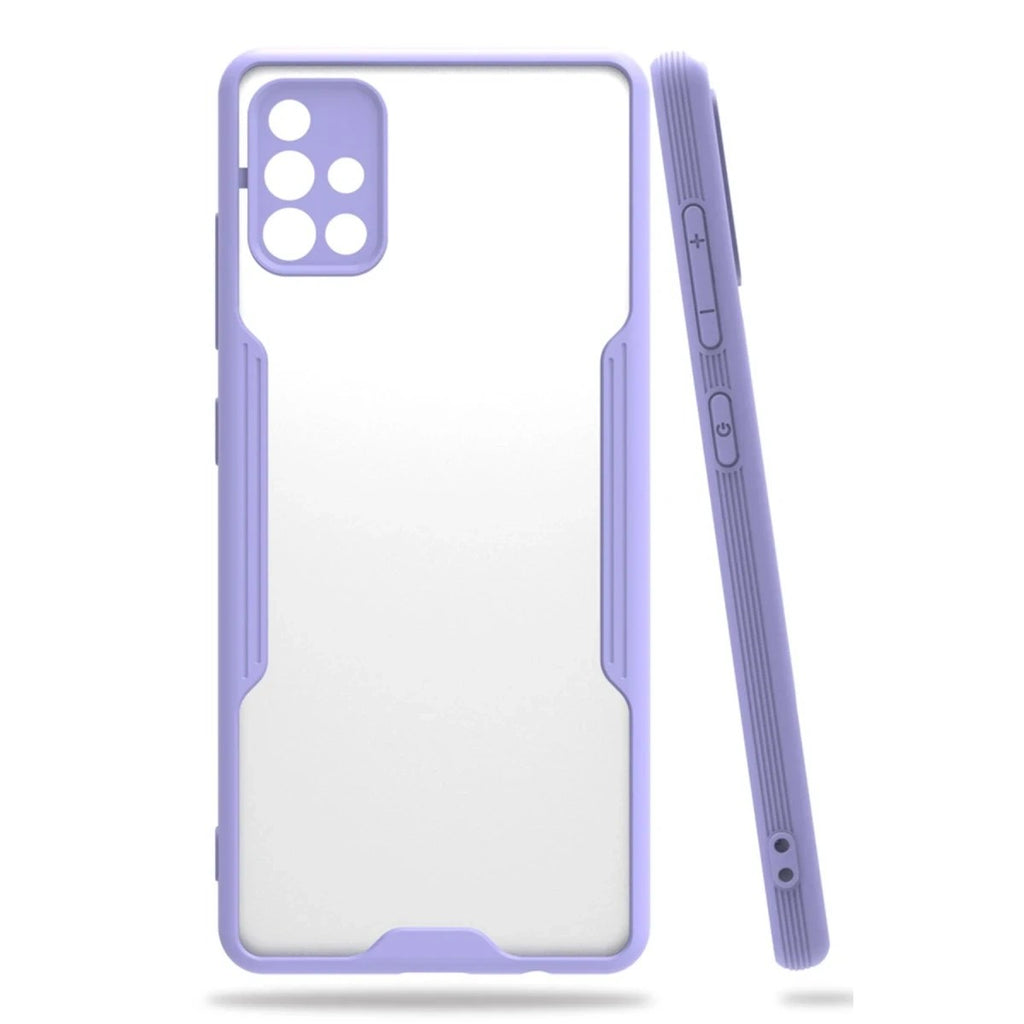 Mey İthalat® Samsung Galaxy A71 Kılıf Platin Silikon - Lila