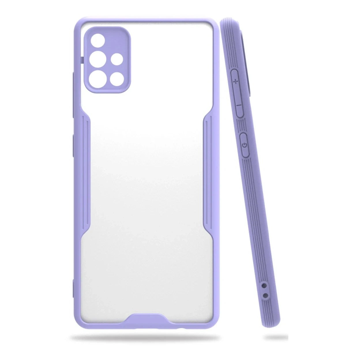 Mey İthalat® Samsung Galaxy A71 Kılıf Platin Silikon - Lila