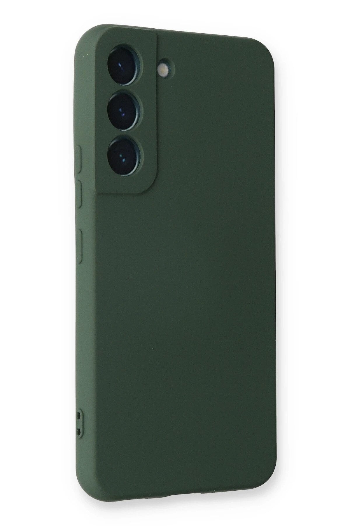 Mey İthalat® Samsung Galaxy S23 Plus Kılıf Nano içi Kadife Silikon - Koyu Yeşil