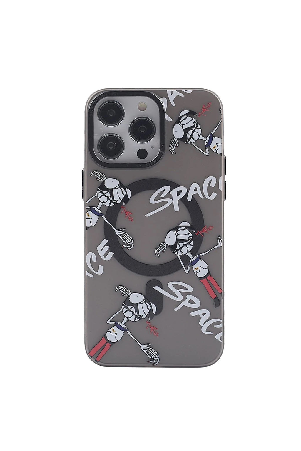 Mey İthalat® iPhone 14 Pro Kılıf Apollo Magneticsafe Desenli Kapak - Apollo Siyah - 3