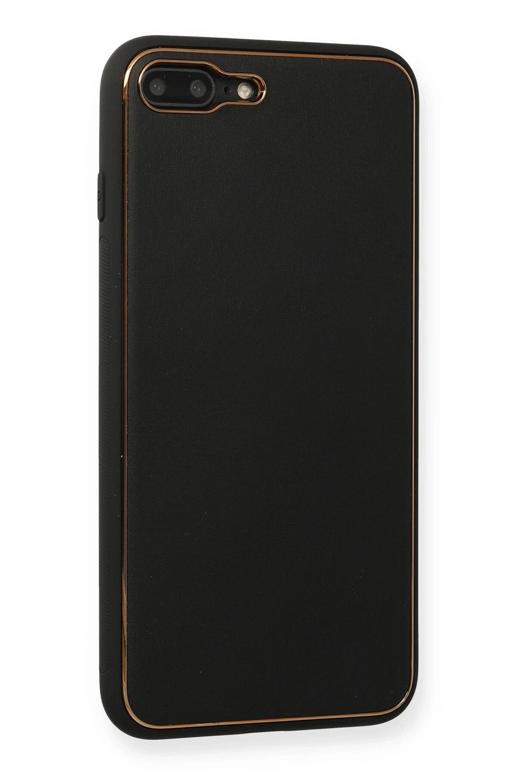 Mey İthalat® iPhone 7 Plus Kılıf Coco Deri Silikon Kapak - Siyah
