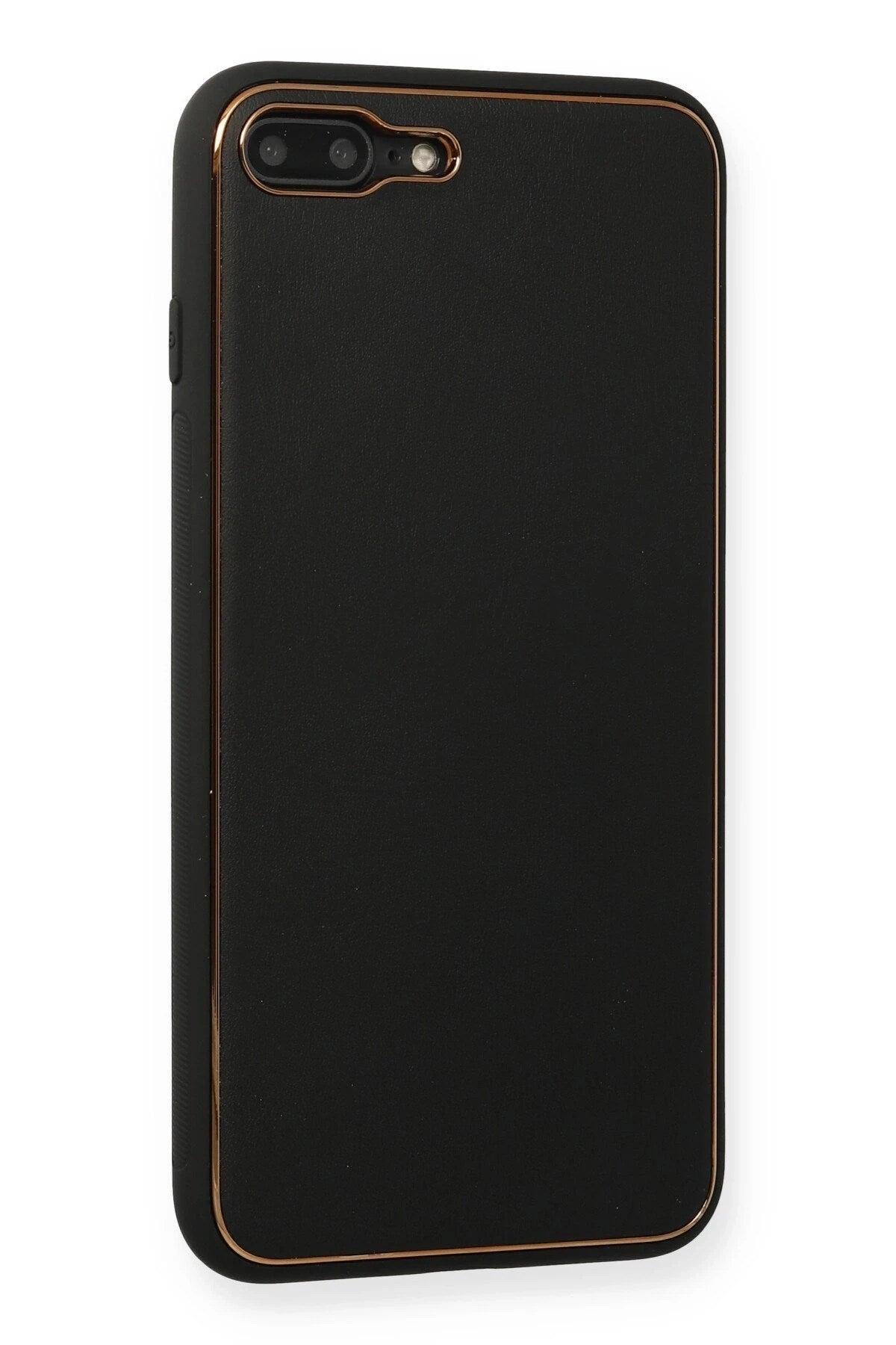 Mey İthalat® iPhone 7 Plus Kılıf Coco Deri Silikon Kapak - Siyah