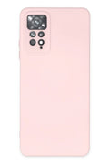 Mey İthalat® Redmi Note 11 Pro Kılıf Nano içi Kadife Silikon - Pudra