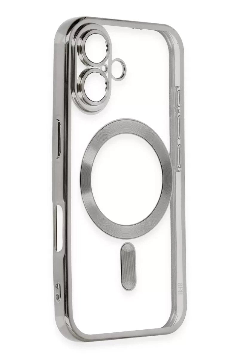 Mey İthalat® iPhone 16 Kılıf Kross Magneticsafe Kapak - Titan Gri