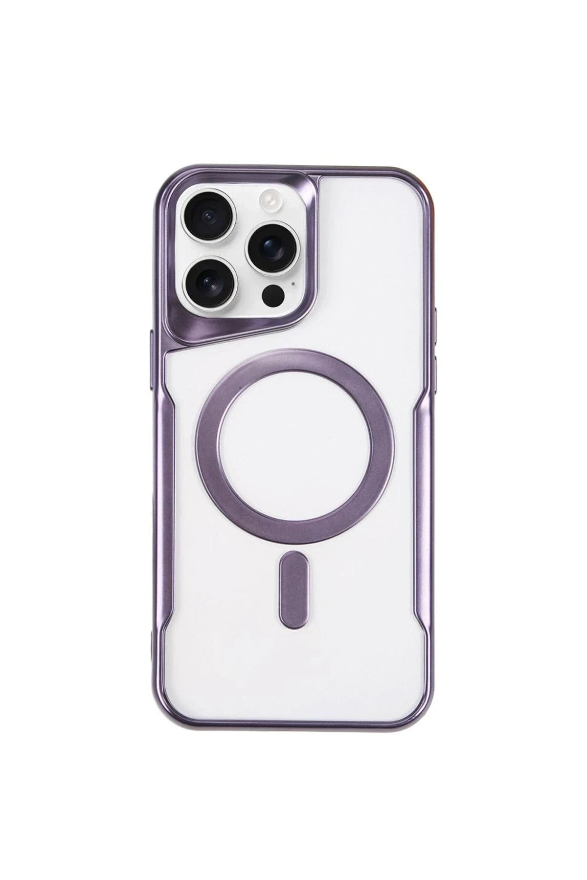 Mey İthalat® iPhone 11 Pro Max Kılıf Boyi Magsafe Silikon Kapak - Derin Mor