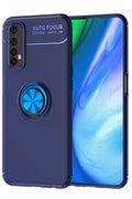 Mey İthalat® Realme 7 Kılıf Range Yüzüklü Silikon - Mavi