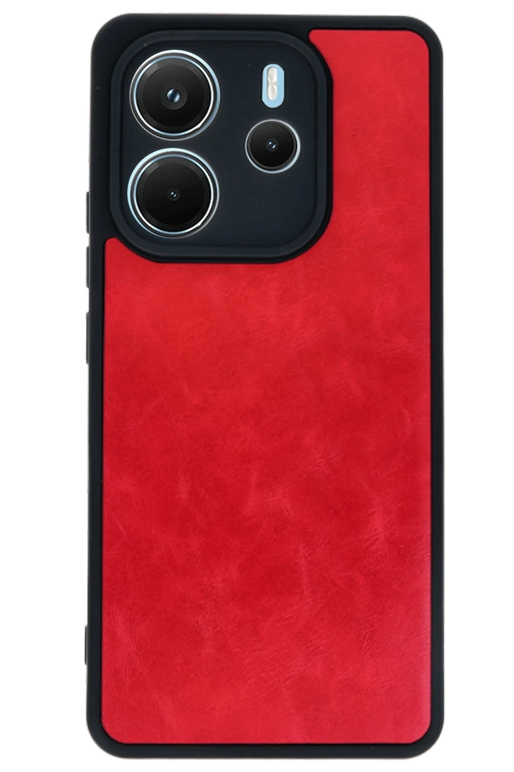 Mey İthalat® Redmi Note 14 4G Kılıf Aras Deri Kapak - Kırmızı