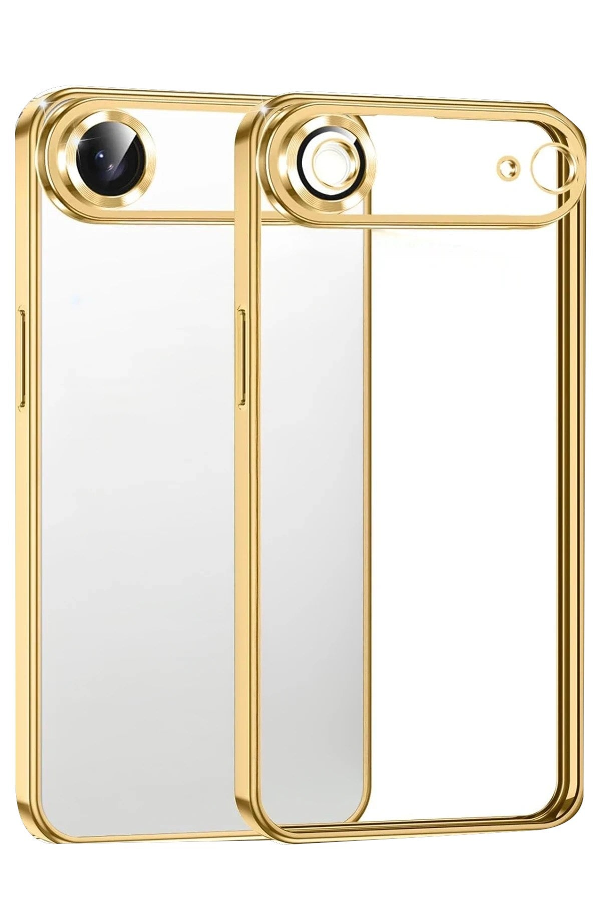 Mey İthalat® iPhone 17 Air Lensli Silikon - Gold