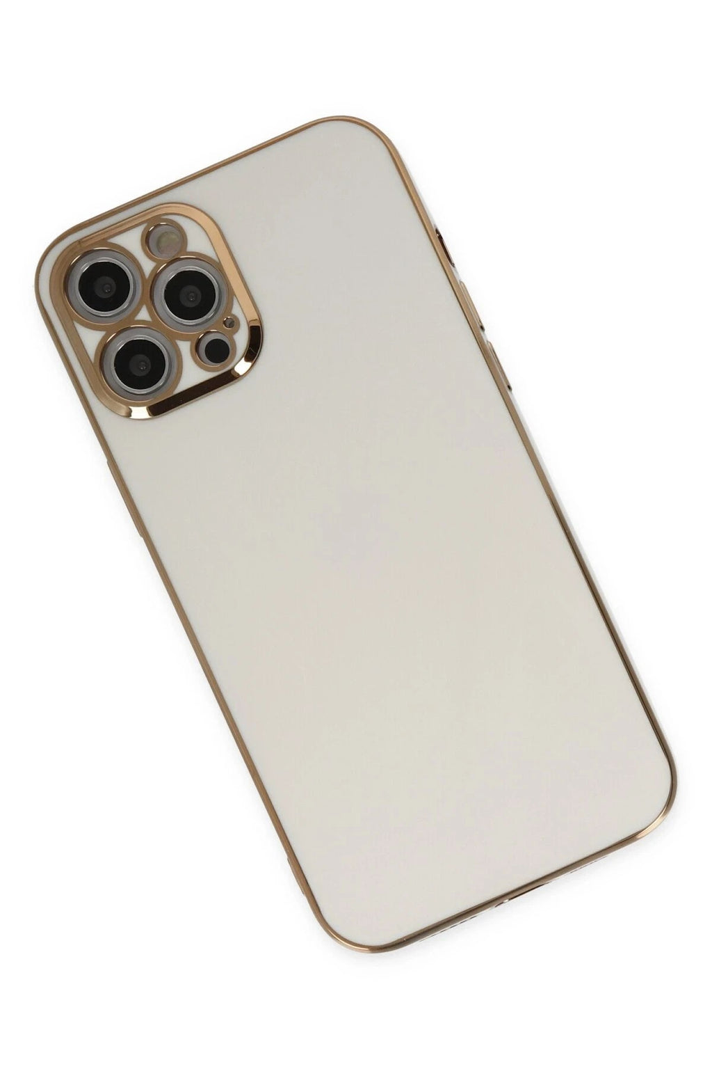 Mey İthalat® iPhone 12 Pro Max Kılıf Volet Silikon - Beyaz