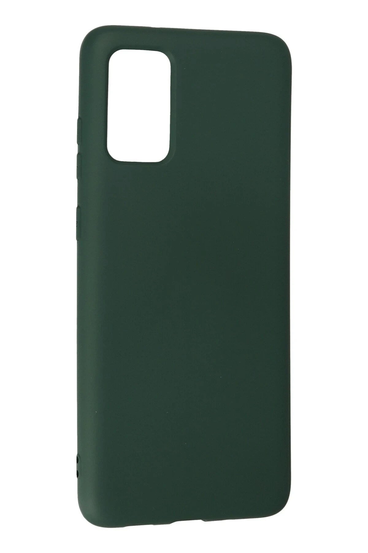 Mey İthalat® Samsung Galaxy S20 Plus Kılıf Nano içi Kadife Silikon - Koyu Yeşil