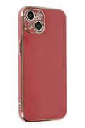 Mey İthalat® iPhone 14 Kılıf Volet Silikon - Kırmızı