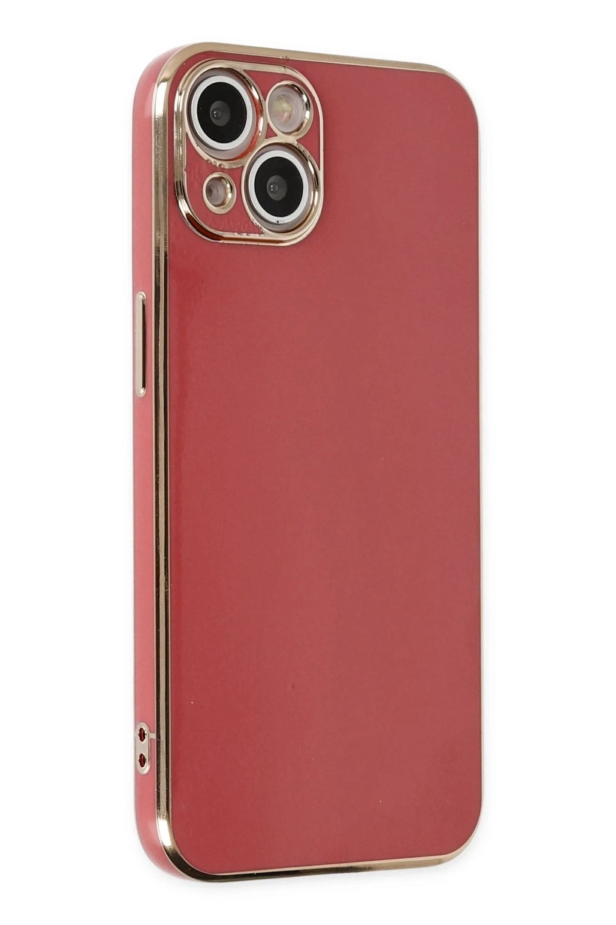 Mey İthalat® iPhone 14 Kılıf Volet Silikon - Kırmızı