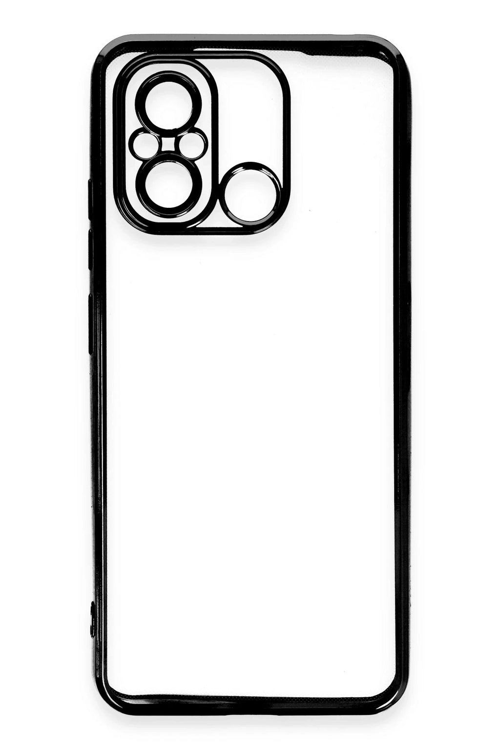 Mey İthalat® Redmi 12C Kılıf Lensli Silikon - Siyah