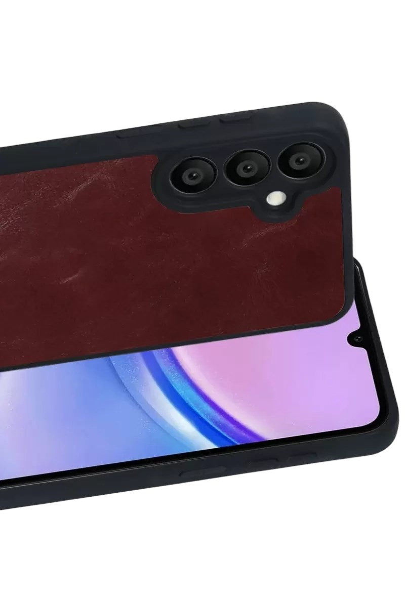 Mey İthalat® Samsung Galaxy A57 5G Aras Deri Kapak - Bordo