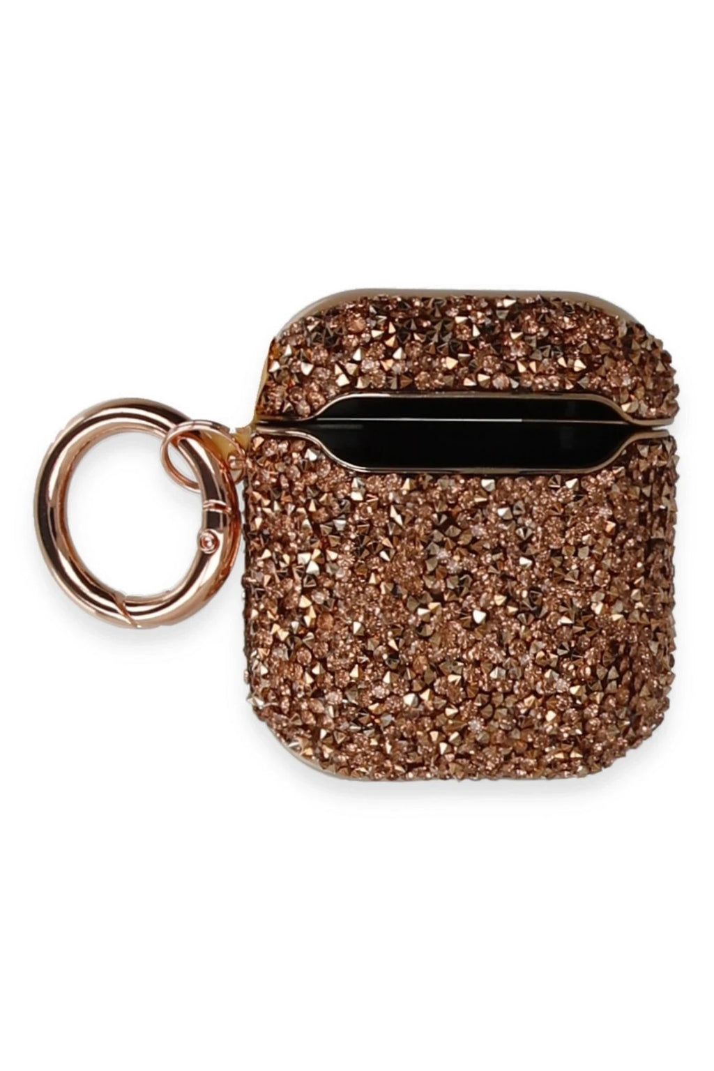 Mey İthalat® Airpods 2 (2.nesil) Mira Taşlı Kılıf - Rose Gold