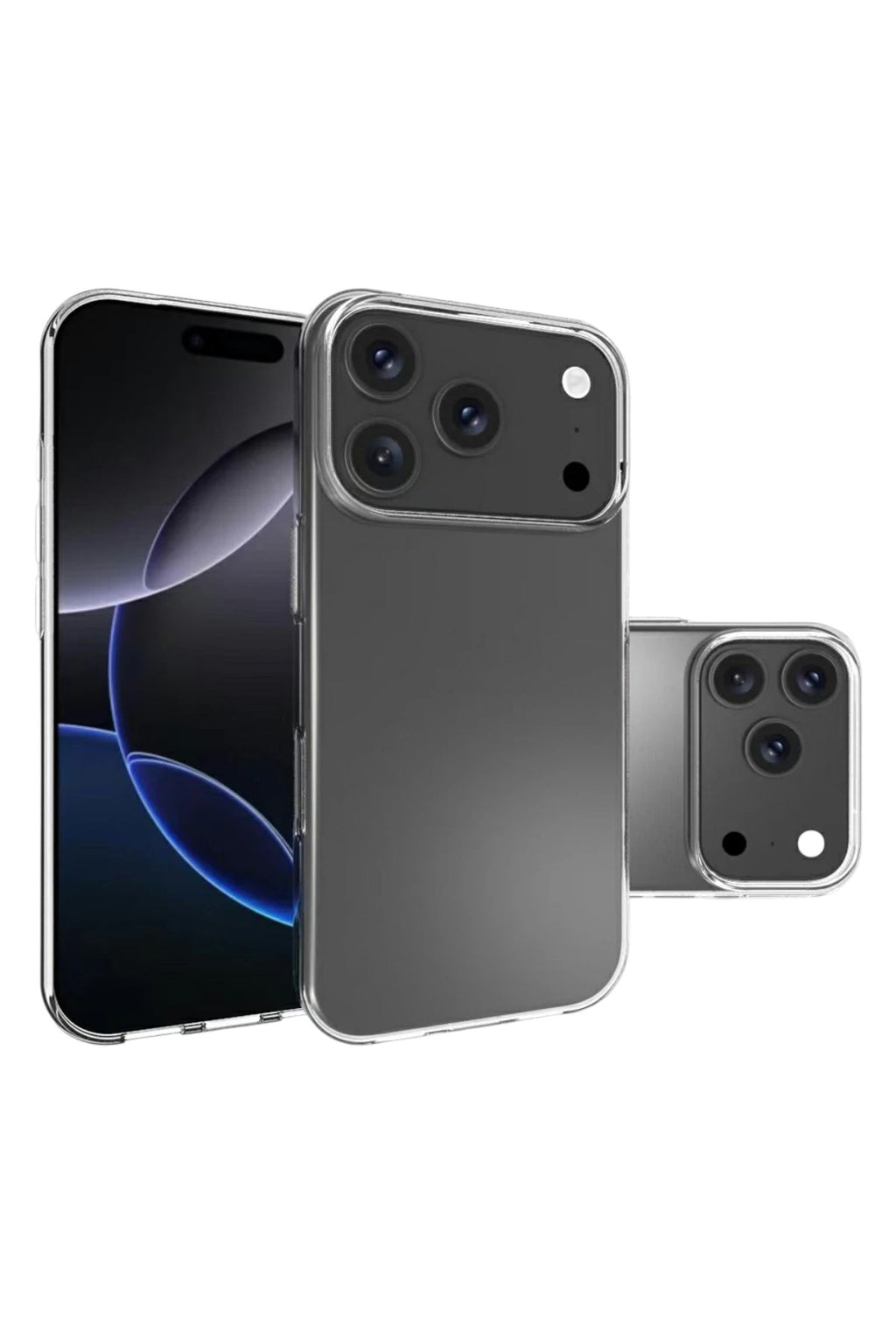 Mey İthalat® iPhone 17 Pro Lüx Şeffaf Silikon - Şeffaf