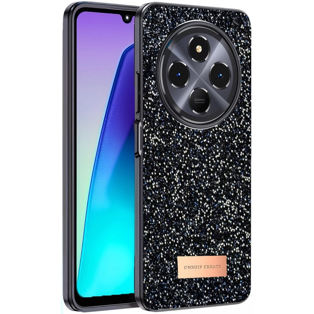 Mey İthalat® Redmi 14C Bright Simli Kapak - Siyah