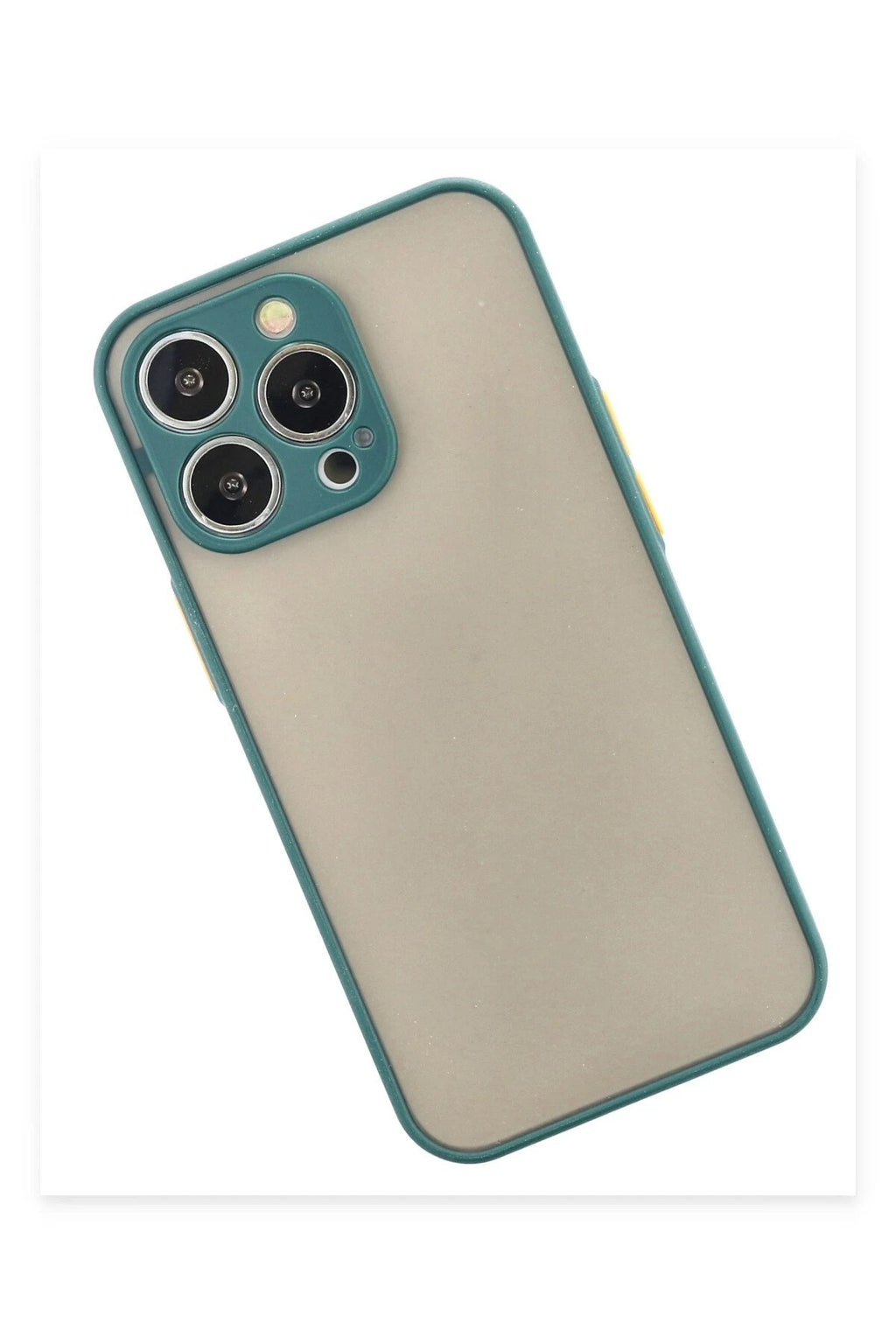 Mey İthalat® iPhone 15 Pro Kılıf Montreal Silikon Kapak - Yeşil