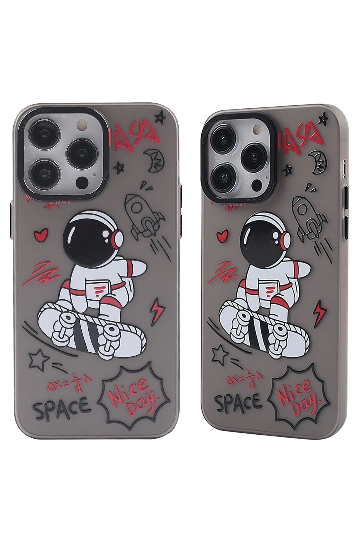 Mey İthalat® iPhone 14 Pro Max Kılıf Desenli Kapak - Siyah - 1