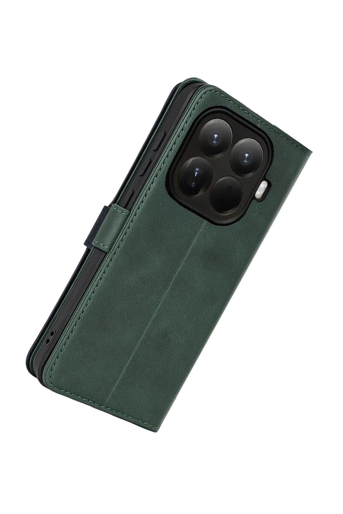 Mey İthalat® Mi 15T Pro Trend S Plus Kapaklı Kılıf - Yeşil