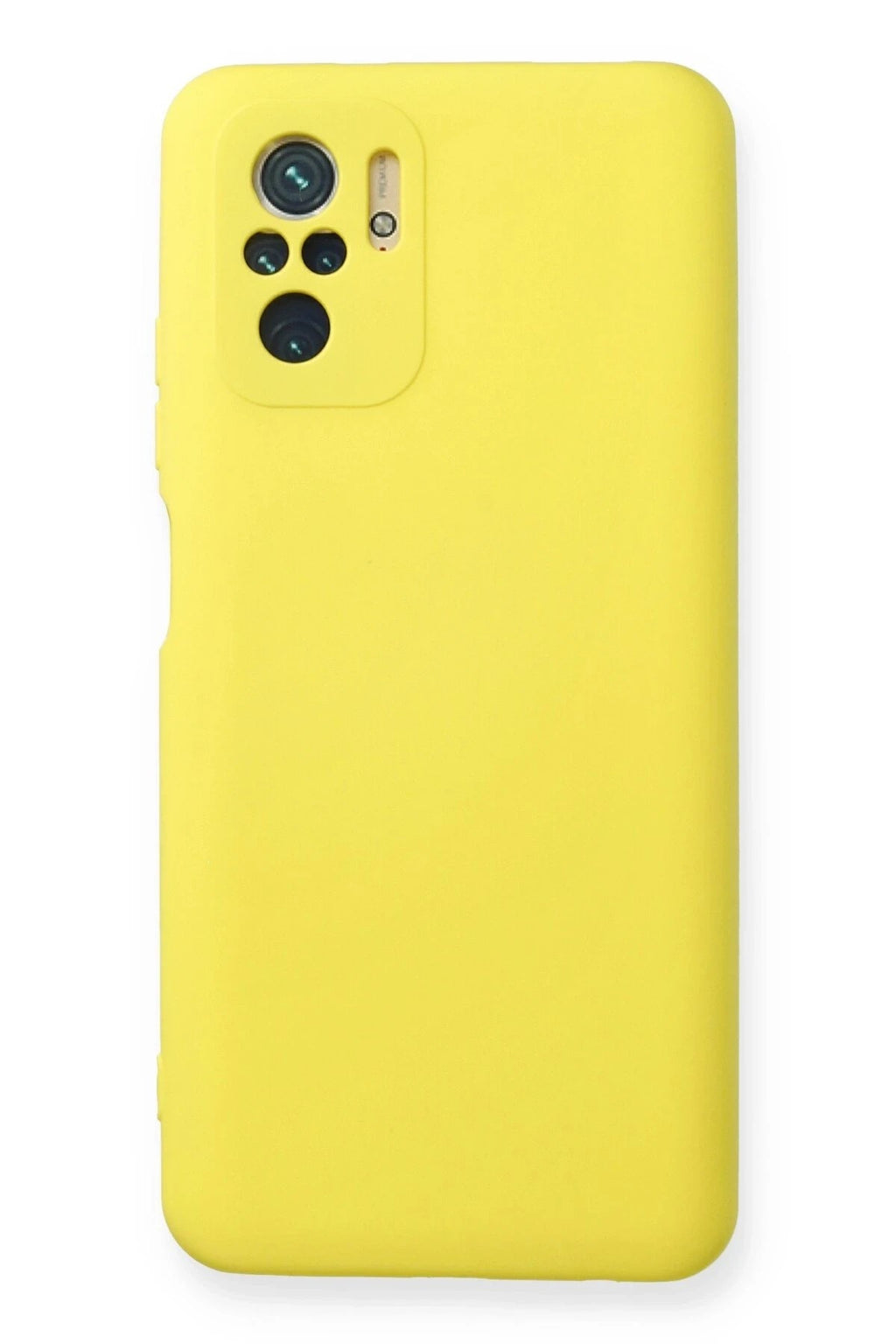 Mey İthalat® Redmi Note 10 Kılıf Nano içi Kadife Silikon - Sarı