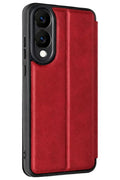 Mey İthalat® Samsung Galaxy S25 Edge Flip Cover - Kırmızı